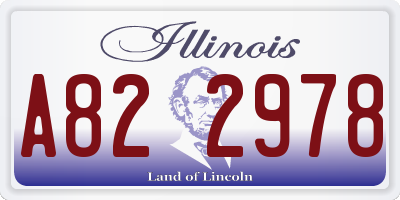 IL license plate A822978