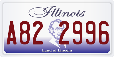 IL license plate A822996