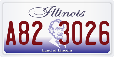 IL license plate A823026