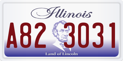 IL license plate A823031