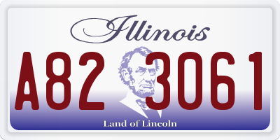 IL license plate A823061