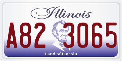 IL license plate A823065