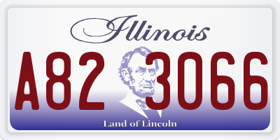 IL license plate A823066