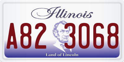 IL license plate A823068
