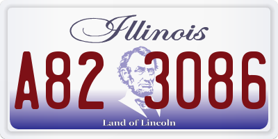 IL license plate A823086