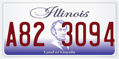 IL license plate A823094