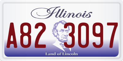 IL license plate A823097