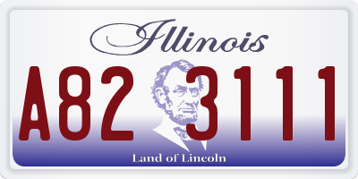 IL license plate A823111
