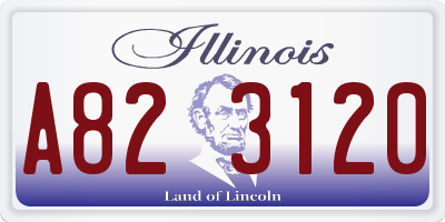 IL license plate A823120