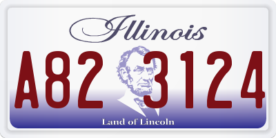 IL license plate A823124