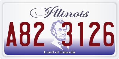 IL license plate A823126