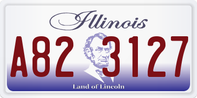 IL license plate A823127