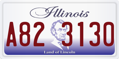 IL license plate A823130