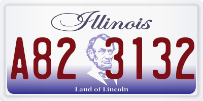 IL license plate A823132