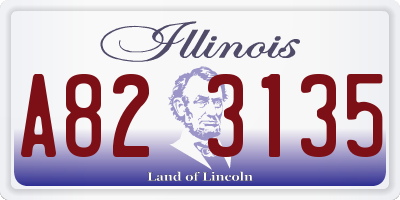 IL license plate A823135