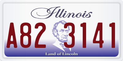 IL license plate A823141