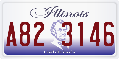 IL license plate A823146