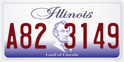 IL license plate A823149