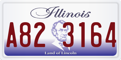 IL license plate A823164