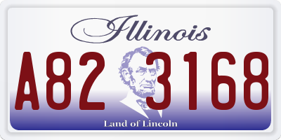 IL license plate A823168
