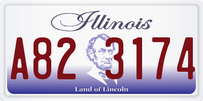 IL license plate A823174