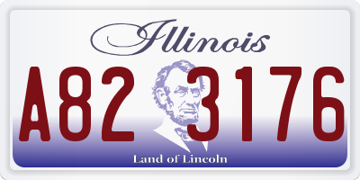 IL license plate A823176