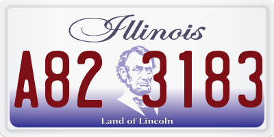 IL license plate A823183