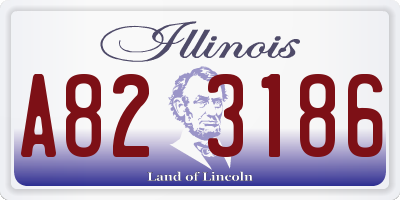 IL license plate A823186
