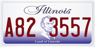 IL license plate A823557