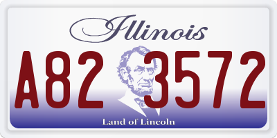 IL license plate A823572