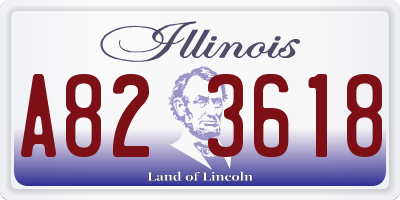 IL license plate A823618