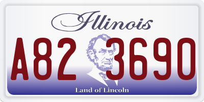 IL license plate A823690
