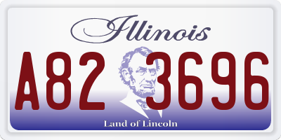 IL license plate A823696