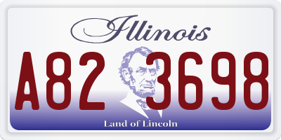 IL license plate A823698