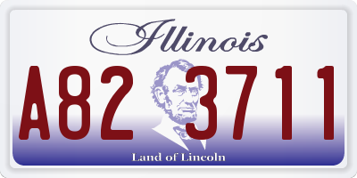 IL license plate A823711