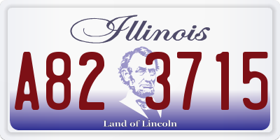 IL license plate A823715