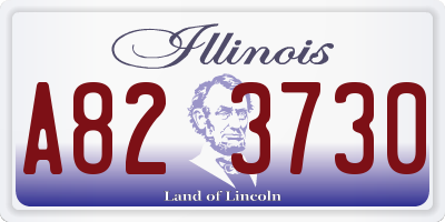 IL license plate A823730