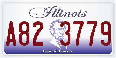 IL license plate A823779
