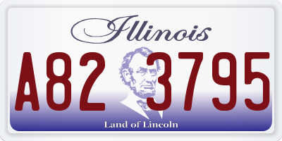 IL license plate A823795