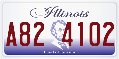 IL license plate A824102
