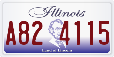 IL license plate A824115