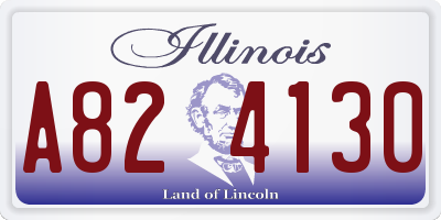 IL license plate A824130