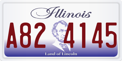 IL license plate A824145