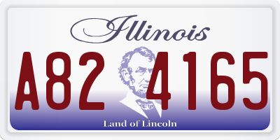 IL license plate A824165