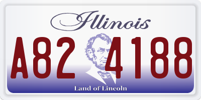 IL license plate A824188