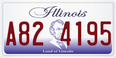 IL license plate A824195