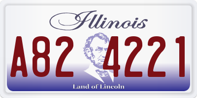 IL license plate A824221