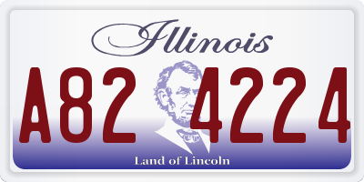 IL license plate A824224