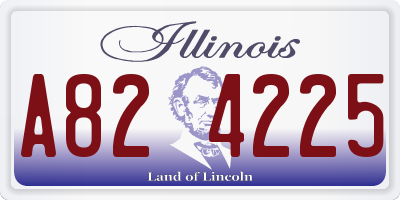 IL license plate A824225