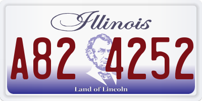 IL license plate A824252